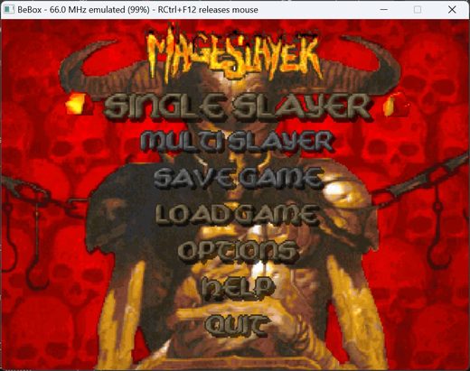Mage Slayer : l'écran titre